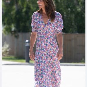 Faithfull the Brand Marie-Louise Midi Dress Nefeli Floral